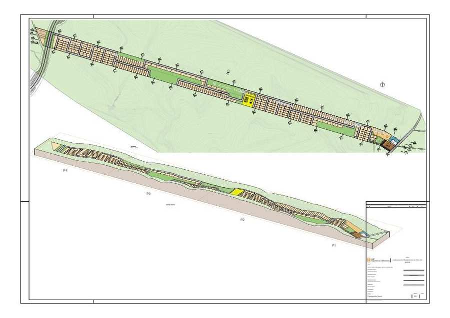 Planta de implantação e leitura topográfica